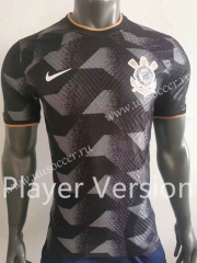 Playerversion 2022-23  Corinthians  Away Black Thailand Soccer Jersey AAA-518