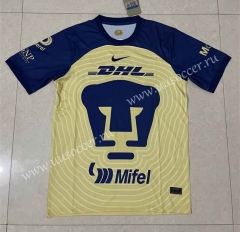 （s-3xl）2022-23  Pumas UNAM  Yellow Thailand Soccer Jersey AAA-818