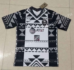 2022-23  Pumas UNAM Black&White  Thailand Soccer Training Jersey-818