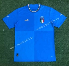 2022-23  Italy Home Blue Thailand Soccer Jersey AAA-416