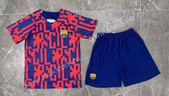 2022-23 Barcelona Red&Blue Soccer Uniform-6748