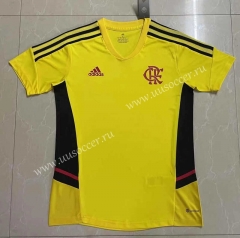 2022-23 CR Flamengo Yellow Thailand Soccer Training Jersey -809