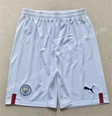 2022-23 Manchester City Home White Thailand Soccer Shorts-2886