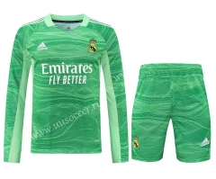 2022-23 Real Madrid Goalkeeper Green LS Thailand Soccer Uniform-418