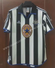 1999-2000 Newcastle United  Home Black& White Thailand Soccer Jersey AAA-7T