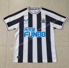 （S-4XL with chest ad）2022-23 Newcastle United Home Black&White Thailand Soccer Jersey AAA-403