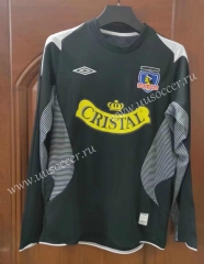 2006 CD Colo-Colo Away Black  Thailand LS Soccer jersey-7T