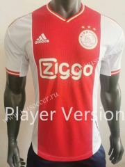 Player version 2022-23Ajax Home Red Thailand Soccer Jersey AAA-518