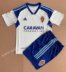 22-23  Real Zaragoza Home White  Soccer Uniform-AY