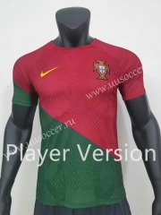 Player Version 2022-23 World Cup  Portugal Home Red  Thailand Soccer Jersey AAA-888