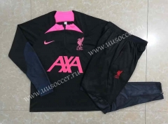 2022-23  Liverpool Black  Thailand Soccer Tracksuit Uniform-815