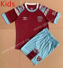 2022-23   West Ham United  Home Red  kids Soccer Uniform-AY