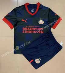 2022-23 PSV Eindhoven Away Blue&Blue Soccer Uniform-AY