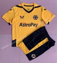 2022-23 Wolverhampton Wanderers Yellow Soccer Uniform-AY