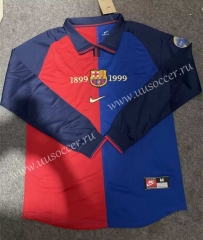 1899-1999 Retro Version Barcelona Home Red & Blue Thailand LS Soccer Jersey AAA-9409