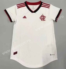 2022-23 CR Flamengo Away White Thailand Women Soccer Jersey AAA-908