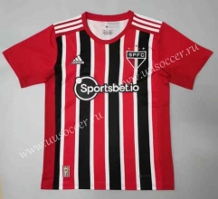 2022-23 Sao Paulo Away Red&Black Thailand Soccer Jersey AAA-908