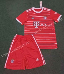 2022-23 Bayern München Home Red Soccer Uniform-SKE