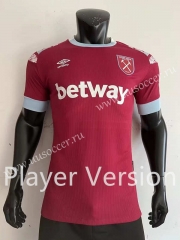 Player version 2022-23 West Ham United Home Red Thailand Soccer Jersey AAA -CS
