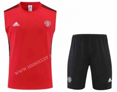 2022-23 Manchester United  Red  Soccer Vest-4627