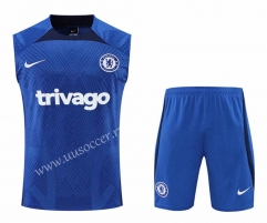 2022-23 Chelsea  Blue Soccer Vest-4627