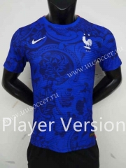 Player Version2022-23  France Blue  Thailand Soccer Jersey AAA-2273
