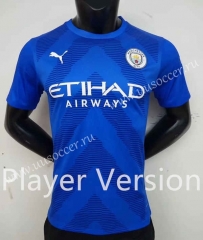Player version 2022-23  Manchester City Goalkeeper Blue Thailand Soccer Jersey AAA-2273