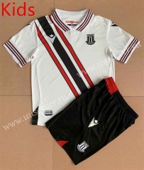 22-23 Stoke City Away White Thailand kids Soccer Unifrom-AY