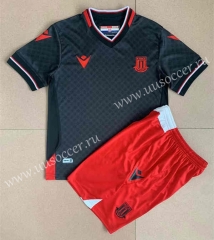 2022-23 Stoke City 2nd Away  Black Thailand Soccer Unifrom-AY