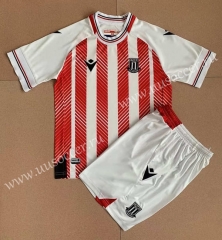 2022-23 Stoke City Home Red & White Thailand Soccer Unifrom-AY