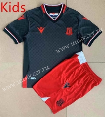 22-23 Stoke City 2nd Away Black  Thailand kids Soccer Unifrom-AY