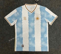 2022-23 Commemorative Edition Argentina  Blue&White Thailand Soccer Jersey AAA-GB