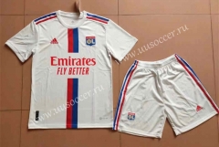 2022-23 Olympique Lyonnais Home White Soccer Uniform-718
