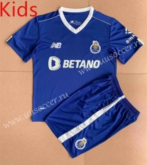 2022-23 Porto Away  Blue  kids Soccer Uniform-AY