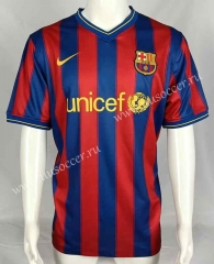 09-10 Retro Version Barcelona Home Red&Blue  Thailand Soccer Jersey AAA-503