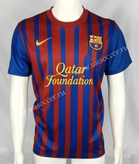 11-12 Retro Version Barcelona Home Red&Blue  Thailand Soccer Jersey AAA-503