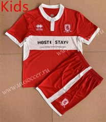 2022-23  Middlesbrough Home Red kids Soccer Uniform-AY