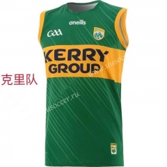 GAA 2022  Kerry Yellow &Green  vest Rugby Shirt