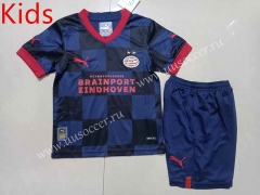 2022-23 PSV Eindhoven Away Royal Blue Soccer Uniform-507