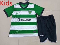 2022-23 Sporting Clube de Portugal Green&White kids Soccer Uniform-507