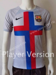 Player Version 2022-23  Barcelona Away Grey Thailand Soccer Jersey AAA-807