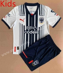 2022-23  Monterrey Home White kids Soccer Uniform-AY