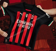 （with Scudetto ）correct version 2022-23 AC Milan Home  Black&Red Thailand Soccer Jersey AAA-416