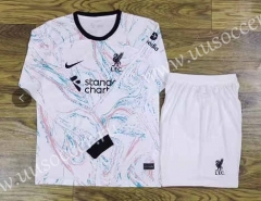 2022-23 Liverpool  Away White LS Soccer Uniform-709