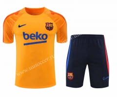 2022-23 Barcelona Orange Thailand Soccer Jersey Soccer uniform-418