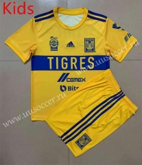 2022-23 Tigres UANL Home Yellow kids Soccer Uniform-AY