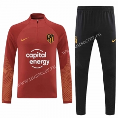 2022-23 Atletico Madrid Red Thailand Soccer Tracksuit Uniform-CS