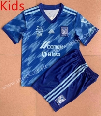 2022-23 Tigres UANL Away Blue kids Soccer Uniform-AY