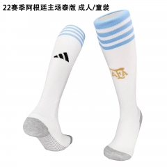 2022-23 Argentina Home White  Thailand Soccer Socks