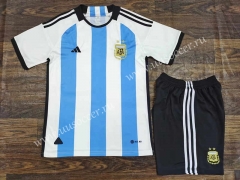 2022-23  Argentina  Home Blue&White Soccer Uniform-709